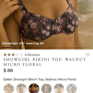Albion NWT Showgirl Floral Micro Walnut Size Med